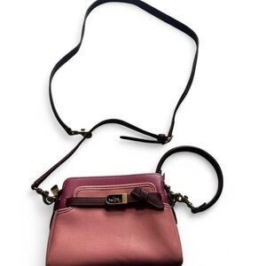 Coach Tate 18 crossbody in colorblock with gold hardware